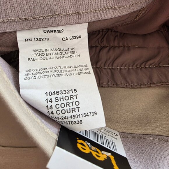 Lee Women's Ultra Lux Comfort Pant Flex Motion Waistband Khaki 14 Short NWT - Picture 5 of 6